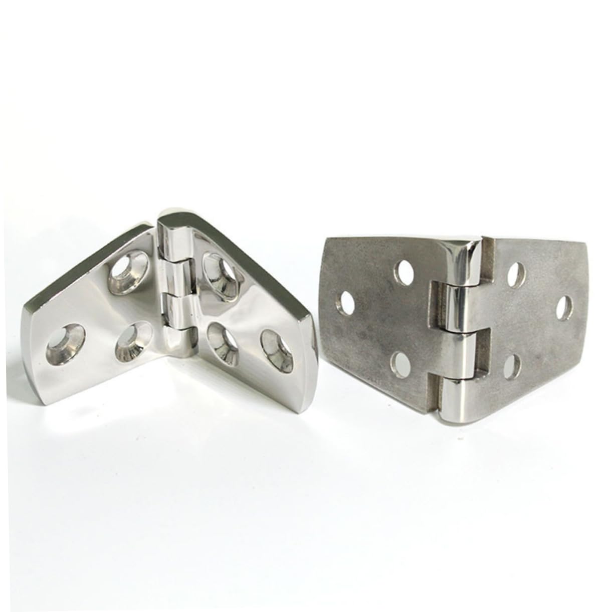 SOESFOUFU Set of 2 Heavy Duty Stainless Steel Hinges Hinge Style for Kitchen Cabinet Door Fixati