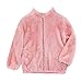 ropa de bebe niña,Kids Boys Girls Full Zip Fleece Jacket Sherpa Coat Fall Winter Outwear with Pockets(Pink, 4-5 Years)