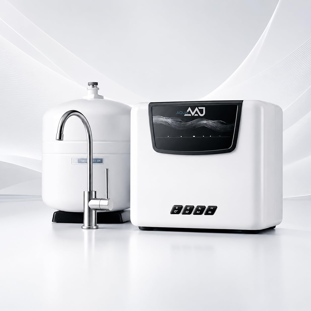 FILTRONIX® AQUA AAJ UTC Under Sink RO System (WHITE)| RO+UV+UF+Sediment+Carbon |12L Storage Tank | Faucet & All Accessories| DIY Filter Change | Unbreakable Body | Under Counter RO System-image-37