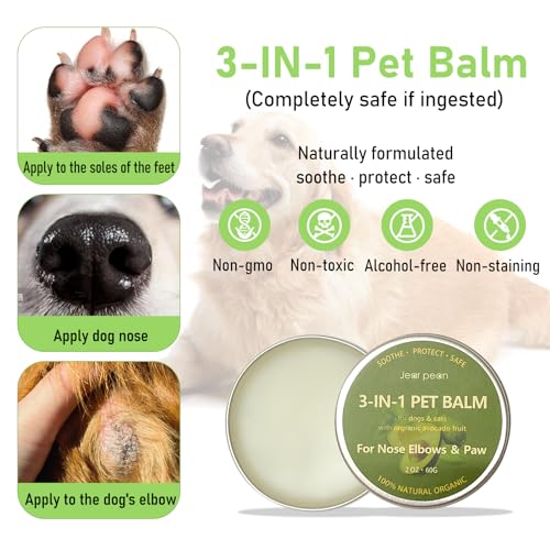 Jear Pean A4 Dog Paw Pad Balm, Paw Balm Soother Protector thumb #3