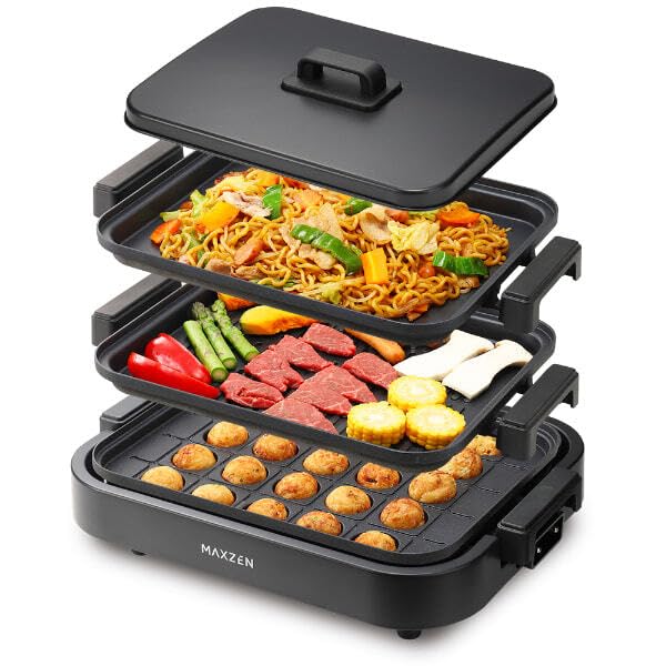 ホットプレートセット グリル焼き たこ焼き器 楽天市場】LUXSI ホットプレート 鉄板＆たこ焼き 2wayホット