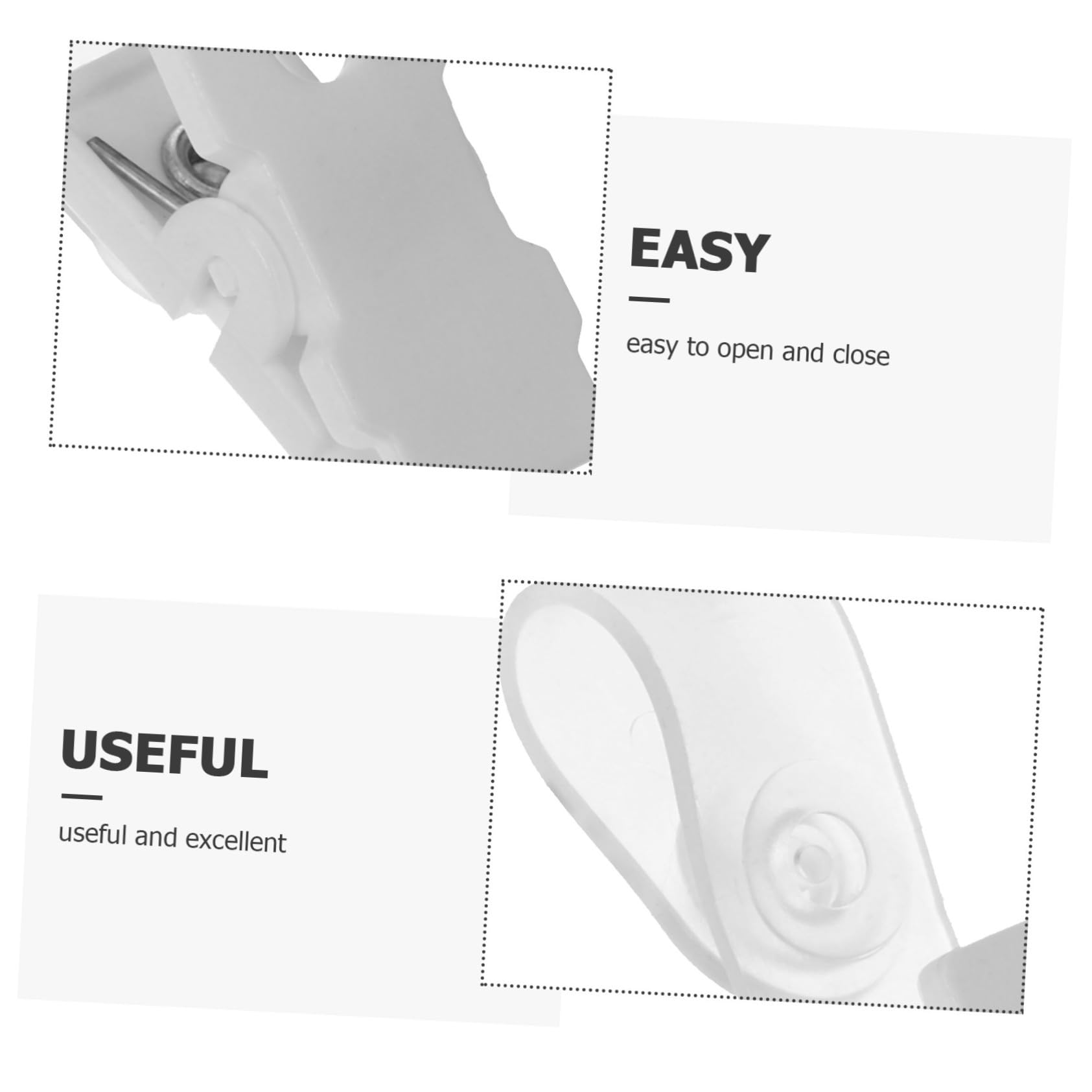 Mobestech Clip Porta Badge in Plastica Pvc Bianco 100 Pezzi con Clip a Coccodrillo Seghettata Porta Targhette Identificative per Lavoro e Fiere Piccole e Resistenti per Personale Medico