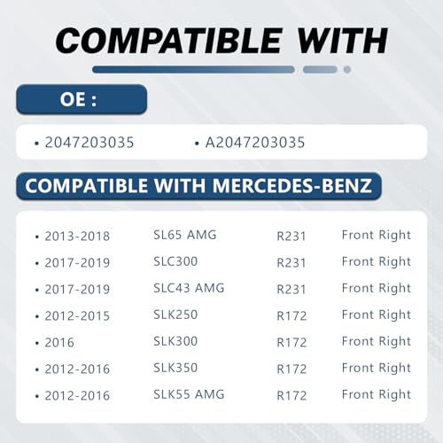 Image of KELOKE Door Latch Lock Actuator Compatible with Mercedes-Benz 2010-2019 E250, E350, GLK250, GLK350, SL400, CLS550 and More Models, Front Right Passenger Side, Replace# 2047203035、A2047203035