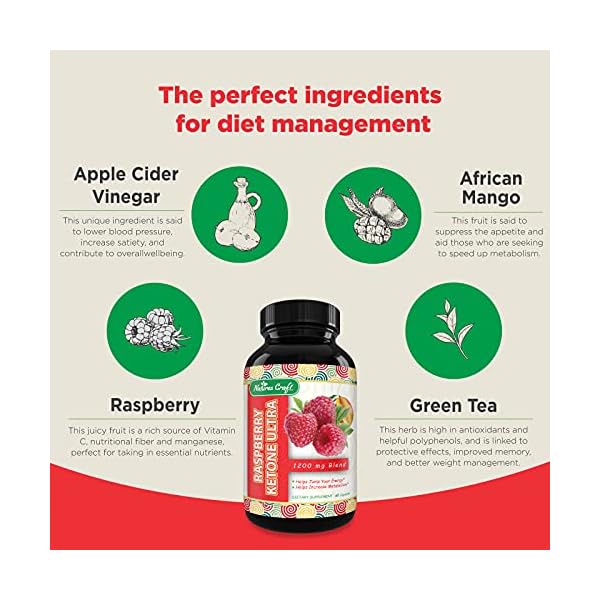 Blend Of Raspberry Ketones, Green Tea Extract And African Mango, Lose Weight Faster with Potent Ingredients To Speed Up…