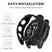 Case Cover Compatible for Garmin Fenix 8 43MM/47MM/51MM Watch Case, Anti-Scratch Bumper Frame TPU Watch Cover Protective Case for Garmin Fenix 8 51mm (Black, not for Solar 51mm)