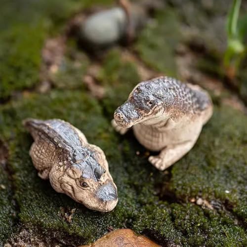 Adornos para mascotas de té de cocodrilo de arena morada y mesa 7