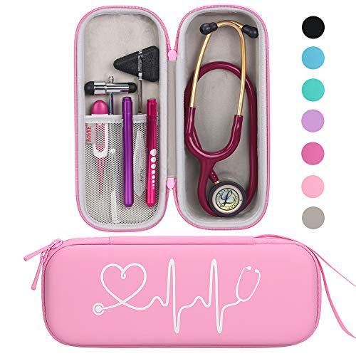 BOVKE Travel Carrying Case for 3M Littmann Classic III Stethoscope - Extra Room