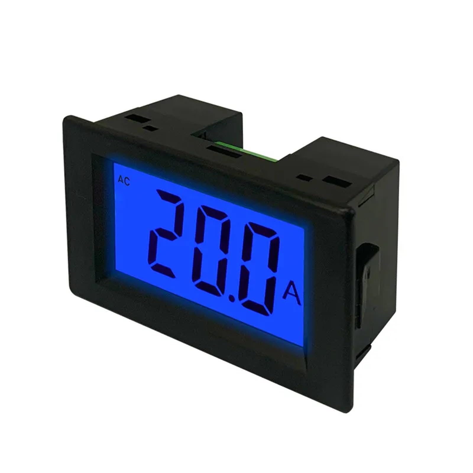 Amperímetro digital con pantalla LCD D85-240T, CA 50 A, CA 220 V 380 V, instrumento de medición eléctrica digital, blanco y negro, 1 unidad(Black,0-10.00A)