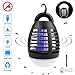 Produktbild Qisiewell Elektrischer UV Insektenvernichter 2-in-1 Mückenfalle Elektrisch IPX6 Wasserdicht Mückenlampe LED mit 2200mAh Silica Gel Anti-Fall USB Wiederaufladbarer Indoor Outdoor mit Einziehbarem Haken