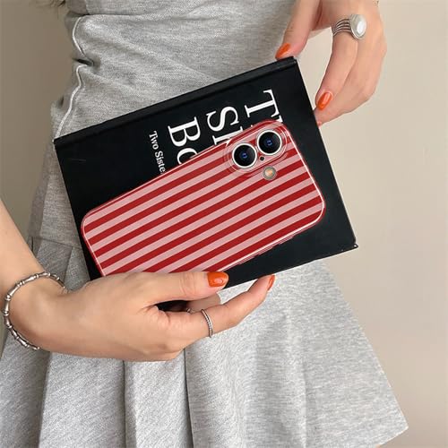 Coque iPhone 16 antichoc protection souple et brillante rouge