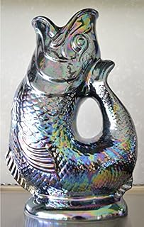 Wade Ceramics Blue Lustre Gluggle Jug Pitcher, X-Large