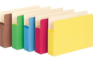 Smead Pocket File Legal Size Accordion Folder for Office Organization