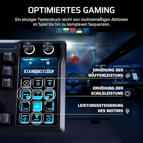 Corsair Galleon 100 SD RGB Mechanische Kabelgebundene Gaming-Tastatur | QWERTZ DE, Stream Deck-Integration, MLX Pulse Hot-Swap-Tastenschalter, FlashTap SOCD, 8000Hz