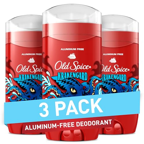 Old Spice Deodorant for Men, Aluminum Free, Krakengard, 3.0 oz Pack of 3