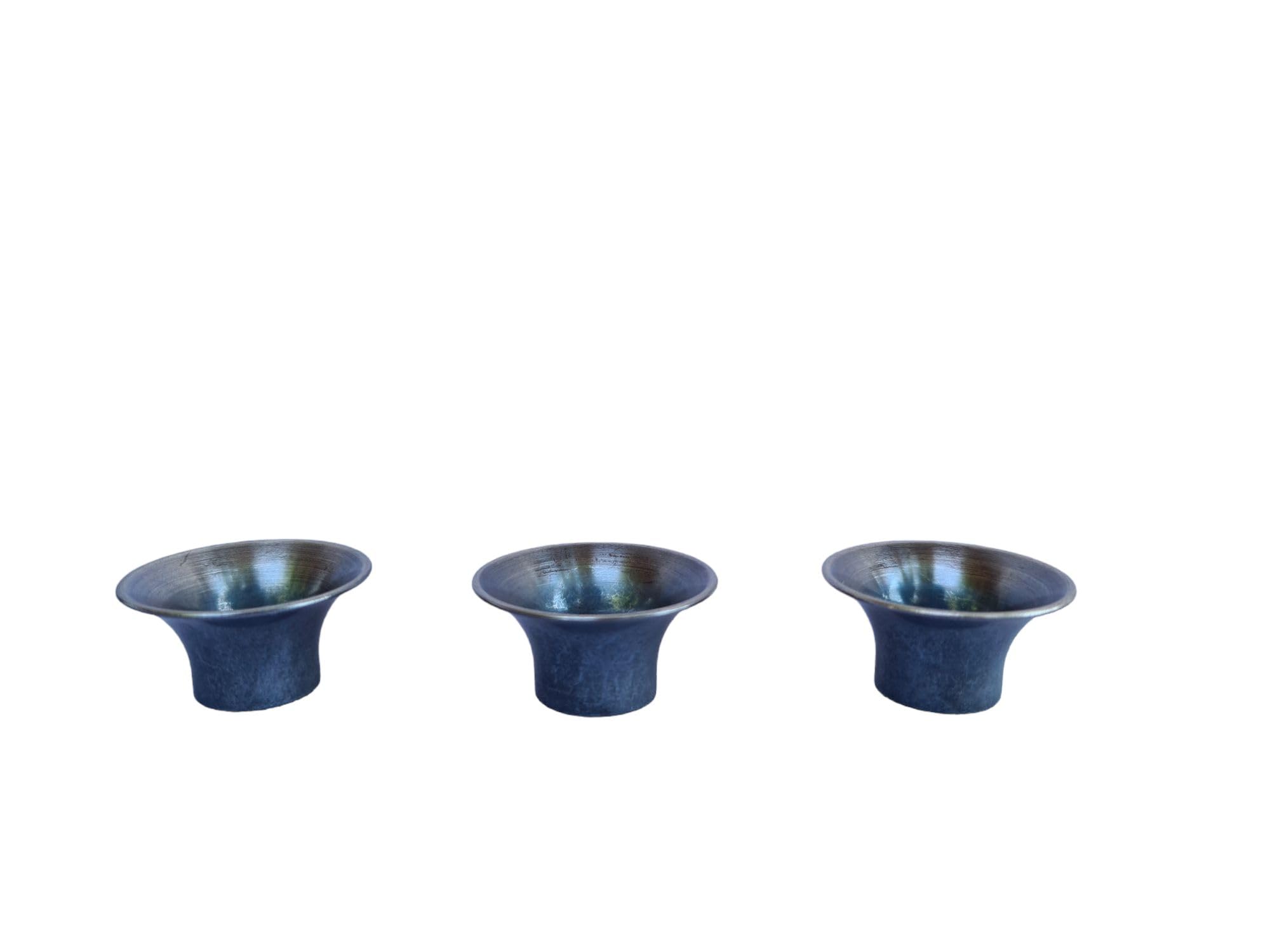 Steirische Harmonika Basstrichter 30 mm Altsilber – 4 Stück traditionelles Zubehör für Bassklappen | Hochwertige Ersatzteile für warmen Klang | Ideal für Handharmonika & Volksmusik-Enthusiasten