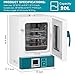 Lab Incubator 20L, Digital Incubator PID Temperature Control, Incubator RT-65℃ Scientific, Microbiological Laboratory Incubator for Bacterial Culture Seed Germination