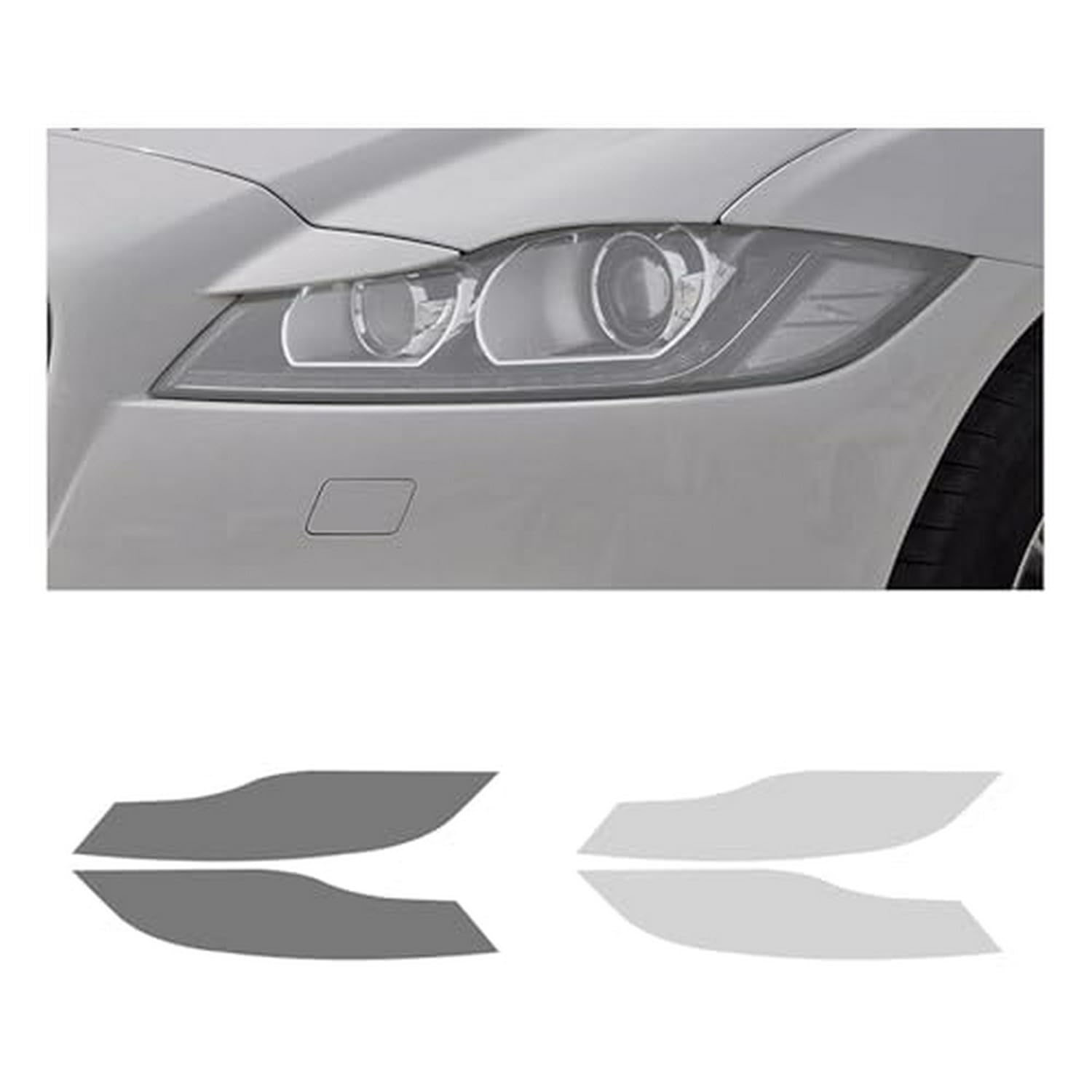 Film protection phare Jaguar XF X260 en TPU transparent luxe