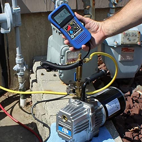 Same Day Dispatch Electronic Digital Vacuum/Micron Gauge (Range: 20,000 to 1 Micron) for Evacuation, Refrigeration Systems, Vacuum Pumps Model: Mastercool 98061