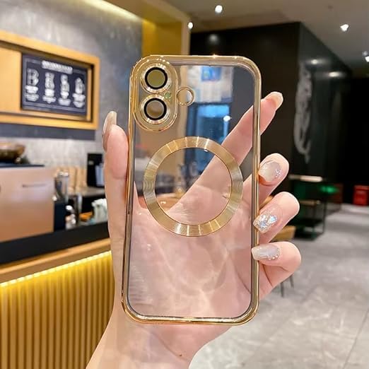 Image of Back Cover Compatible with iPhone 17 Case (6.3) Soft Touch Slim Liquid Silicone Full Protection Shock Proof Back Cover for iPhone 17 (CD Gold)