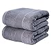 Produktbild TenMotion Handtücher Set, 100% Baumwolle Duschtuch Set, 660 GSM Dick Handtücher, Super Weich, Saugfähig, Hochwertiger für Badezimmer, Haus, Gäste, SPA, Dusche, Maschinenwaschbar, 70x140cm (Grau)