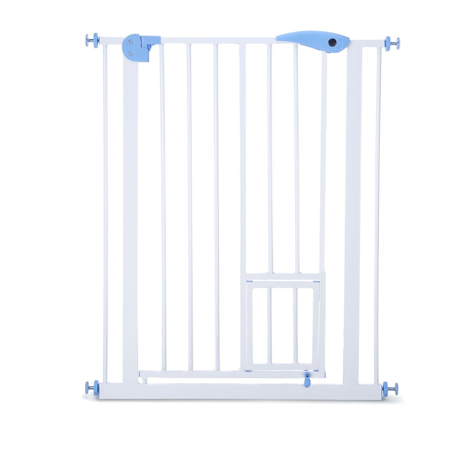 Baby Child Pet Safety Gate Stairway Barrier With Cat Door 100cm Tall