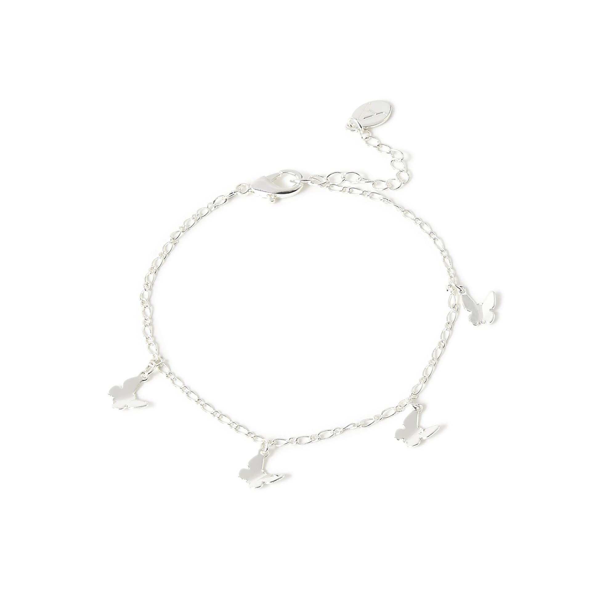 Accessorize London Womens Silver Butterfly Charms Bracelet (B09RMZNYZR) Amazon Price History, Amazon Price Tracker
