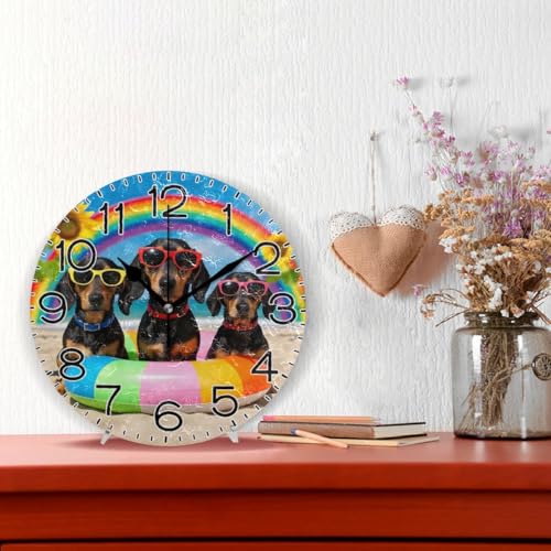 Reloj de pared analógico redondo silencioso ALAZA 25.4 cm miniatura 2