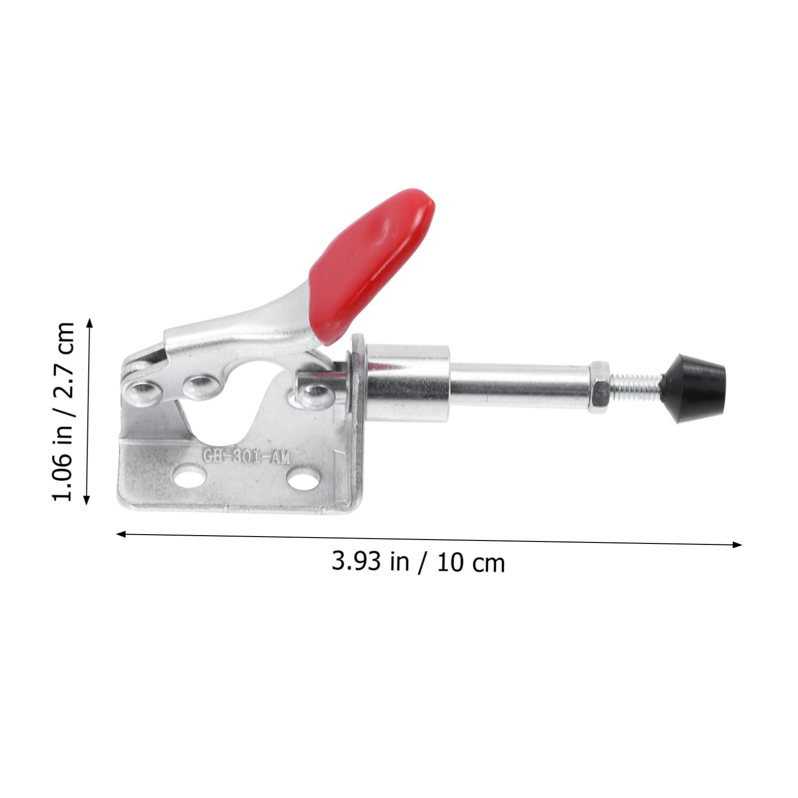 Mikikit Heavy Duty Clamp Tool 4pcs Toggle Clamp Fast Locking Push Pull Horizontal Clip for Tool Box Cabinet Jigs Fixtures Craftsmanship Practical