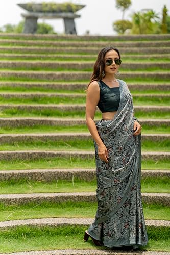 Image of MIRCHI FASHION Saree for Woman Chiffon Shibori Printed | Lightweight Regular Use and Professional Office Sari with Blouse Piece