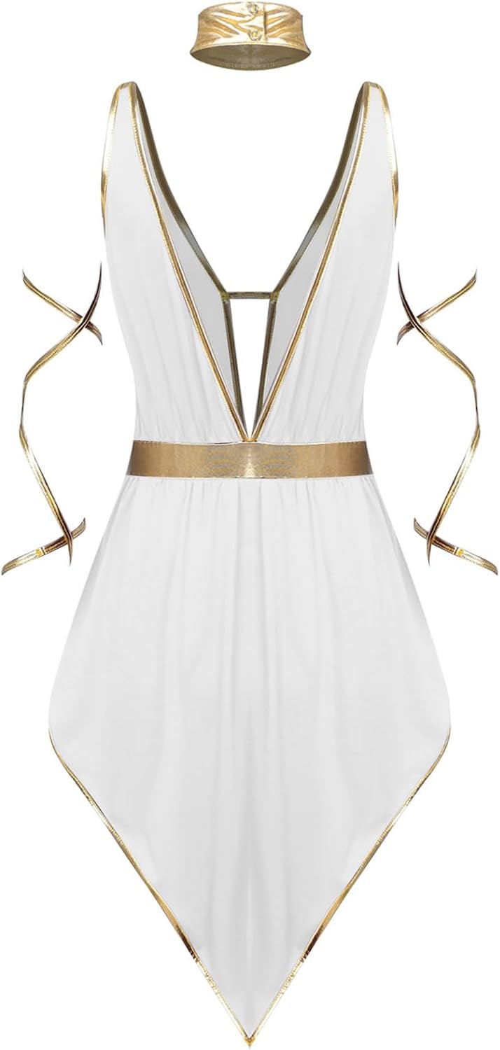 Womens Sexy Greek Princess Costumes Greek Goddesses Cleopatra Dress Cosplay Toga Outfits