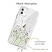 Unov Case Clear with Design for iPhone 11 Case Slim Protective Soft TPU Bumper Embossed Pattern Cover 6.1 Inch (Flower Bouquet)