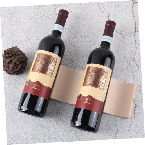 Soporte apilable para botellas de vino plástico khaki miniatura 3