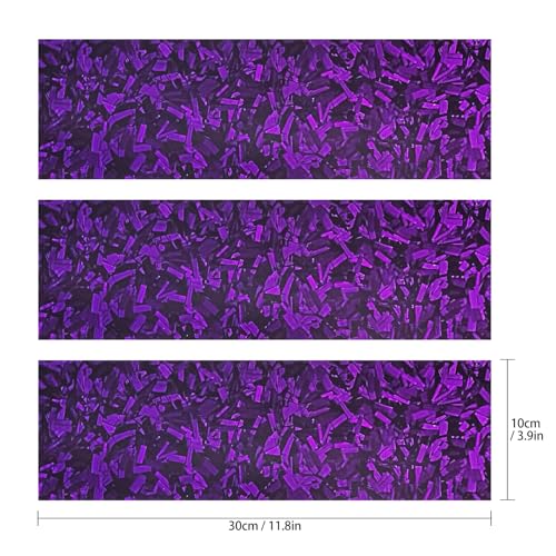 Image of QianBao Compatible with Purple Forged Carbon Fiber Vinyl Wrap 11.8 inch x 4 inch Chevy Bowtie Emblem Wrap Kit with Spatula and Cutter 3 Pcs Universal Logo Overlay