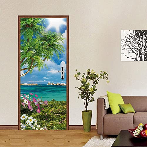 Türfolie Türtapete Türposter Selbstklebend 3D Fototapete Klebefolie Tür...