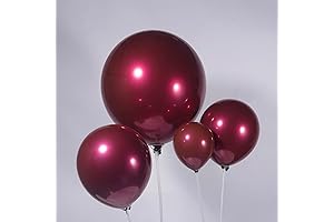 Kozee Maroon and Silver Balloon Arch Kit