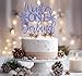 Blue Glitter Winter One Derland Cake Topper, Snowflake One/Our Little Snowflake is One, Funny Winter Snowflake Baby's 1st Birthday Party Decorations Supplies