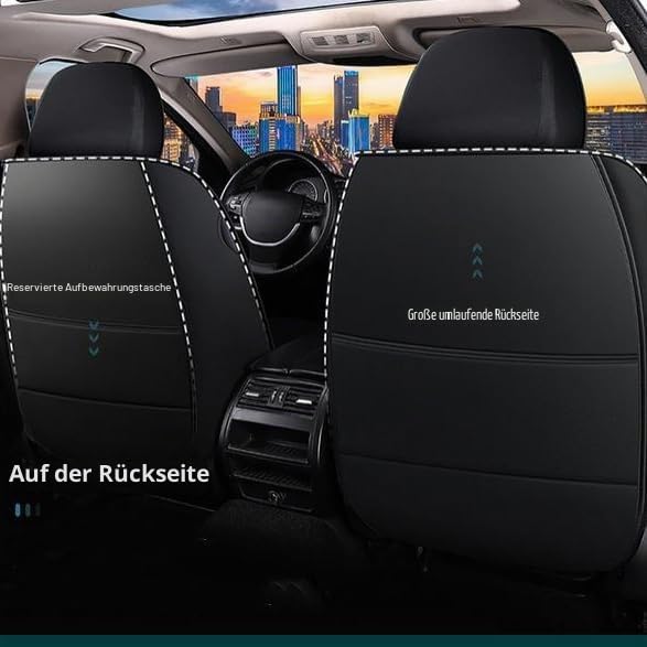 Auto-Sitzbezug Komplettset,für FIAT 500/500C/500E/Abarth 500 2007-2020 2021 2022 2023 2024 Auto-Schonbezüge die Vordersitze Rückbank Autositzbezüge Set Auto-Zubehör Innenraum,B