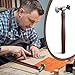 Yaocom Leather Mallet Hammer Carbon Steel Double Head Hammer Cobbler Hammer DIY Leather Craft Mallet for Professional Leather Tool