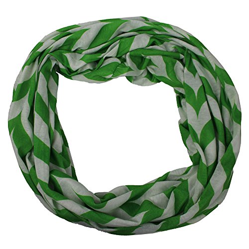 Chevron Hidden Zipper Pocket Scarf - Soft & Comfortable Infinity Scarves - Fashion Scarf for Women - All Seasons