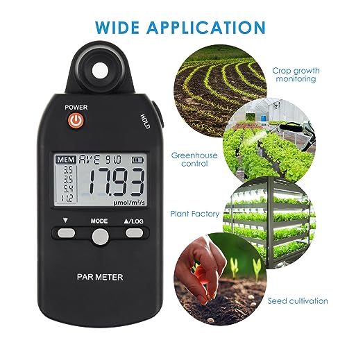 Luxómetro y medidor PAR digital para plantas de interior 4