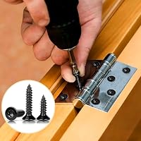 XRXYMQ 80 Stück Torx Holzschrauben M4 × 16 mm Edelstahl 304 Schwarz – Ansicht 7