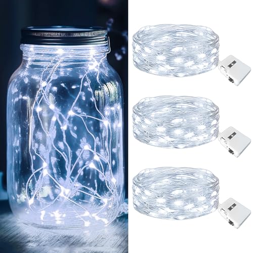kolpop 3 Pack LED Fairy Lights Battery Operated...