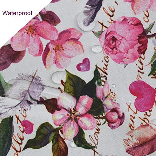 Enyuwlcm Mini Lunch Tote Pouch Reusable Small Cute Lunch Bag With Drawstring Suitable For Girls Women Flower Pink #TOP4