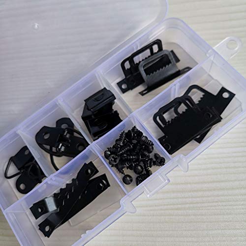 Image of 56pcs /Set Photo Picture Frame Hanging Kit Heavy Duty Serrated Hanger Hardware Fo Ceiling Hooks