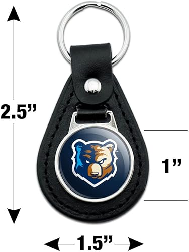 Miniatura 2 de GRAPHICS & MORE Bob Jones University Primary Logo Black Leather Keychain
