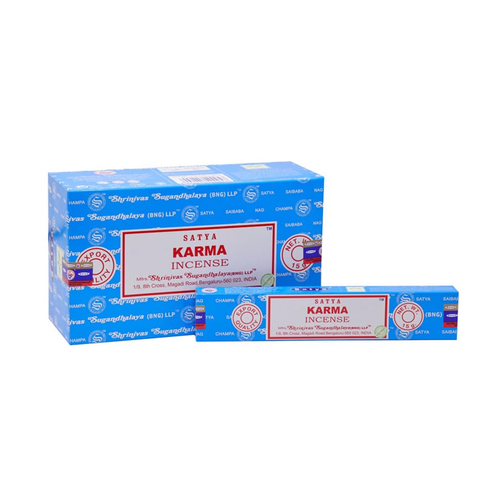 VIE Satya Incense Sticks, 12 Packs x 15g, Karma