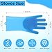 ZENELANEP High-Density Silicone Pet Grooming Gloves with Enhanced Five Finger Design for Bathing, Massaging Dogs and Cats (Blue)