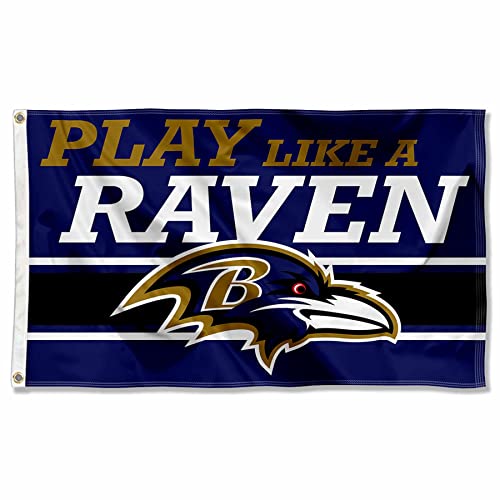Drapeau Baltimore Ravens 3x5 extérieur premium WinCraft aux finitions renforcées