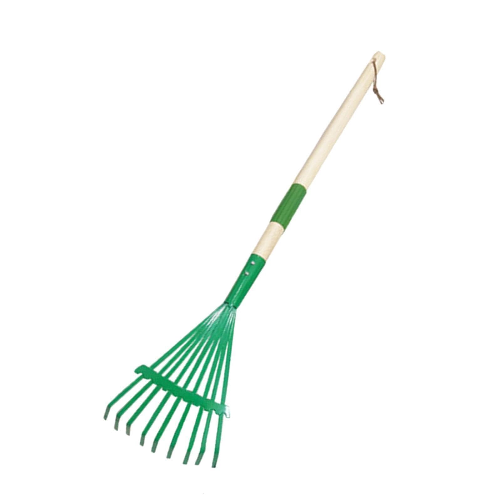 Attrezzo da giardino for rastrello for foglie con manico in legno