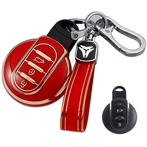 キーケース BMW MINI 用 スマートキーケース BMW キーカバー 高級 TPU素材 柔らかい オシャレ 傷防止 落ちにく BMW 専用設計 ミニ Fシリーズ F60 F56 F55 F54 クーパー クーパーS クロスオーバー COOPER CRO